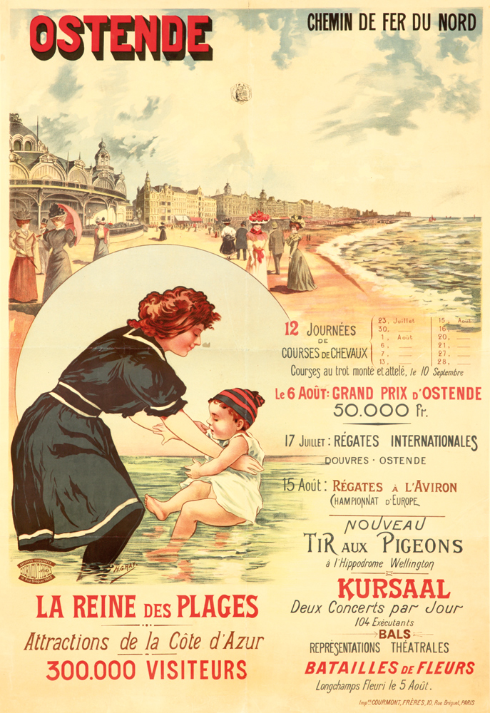 La Reine des Plages, mother and child on the beach