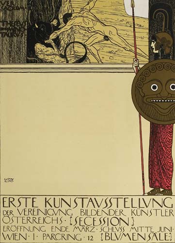 Erste Kunstausstellung der Vereinigung, nude man working