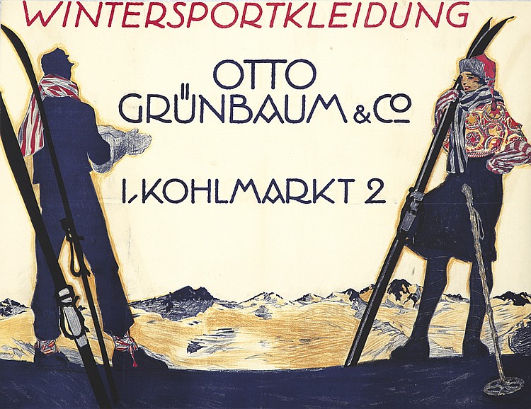Wintersportkleidung, Otto Grunbaum and Co, Skiers