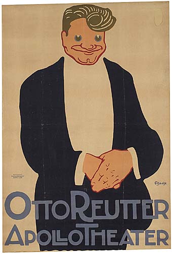 Otto Reutter, Apollo Theater, man in suit