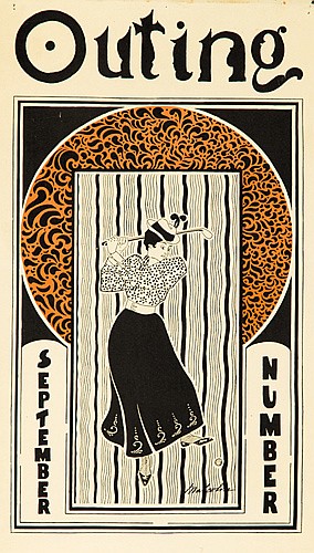 Outing, September Number, woman golfing