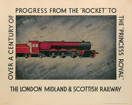 The London Midland and Scottish Railway, red train