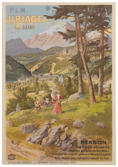 PLM, Uriage les Bains, woman in red in nature