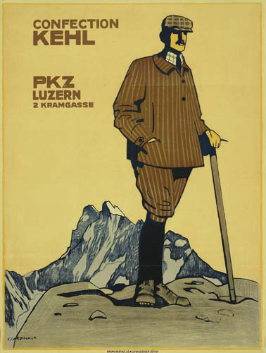 Confection Kehl PKZ Luzern 2 Kramgasse, man in brown suit