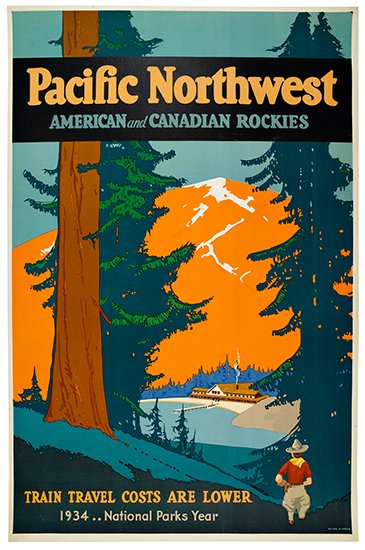 Pacific Northwest, American and Canadian Rockies, orange mountain