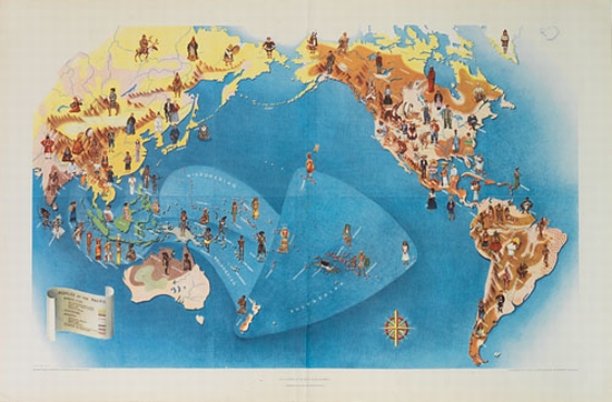Map of the world, people groups
