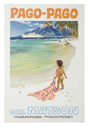 Sail Matson, Pago-Pago, child on the beach