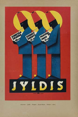 Jyldis, red poster, suits