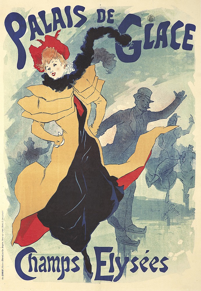 Palais de Glace, Champs-Elysees, woman in yellow coat