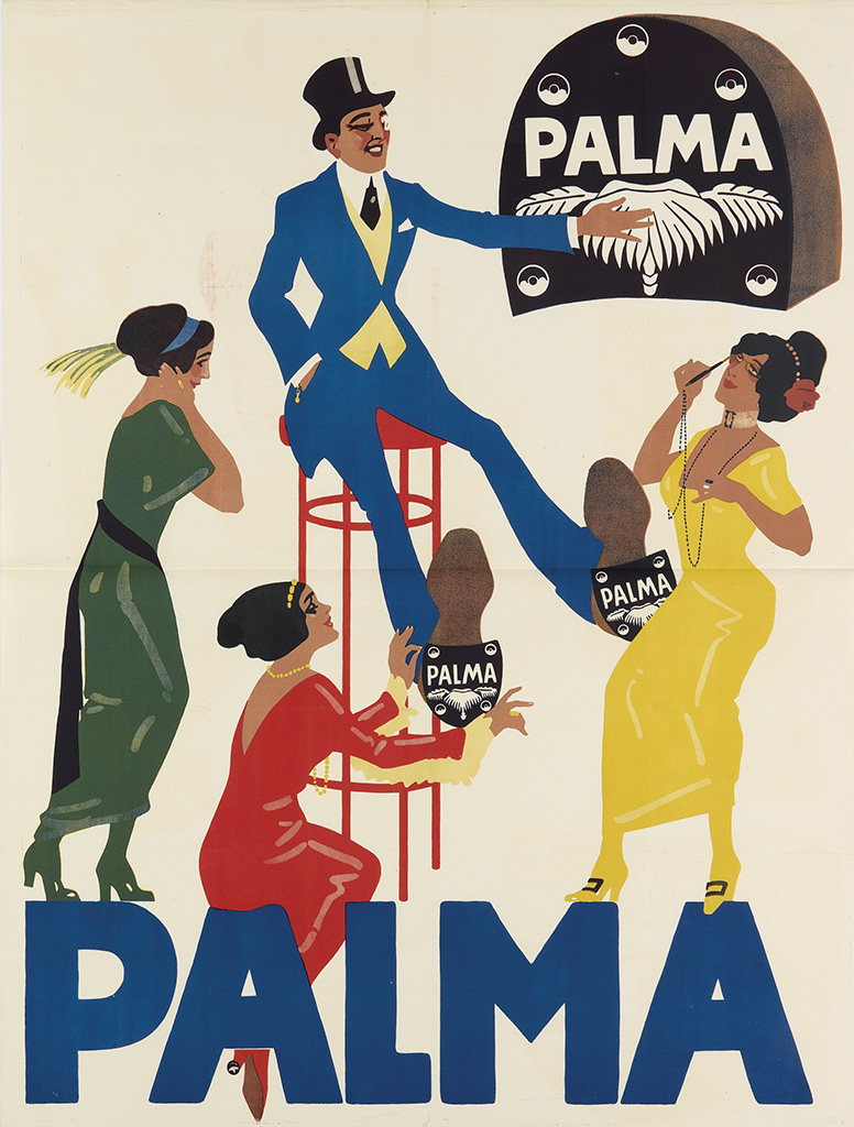 Palma, man on a large stool