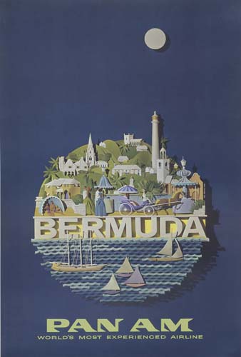 Bermuda Pan Am, blue poster