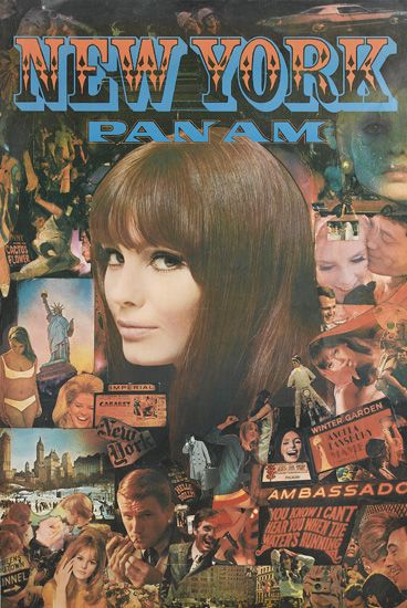 New York, Pan Am, brunette woman, photographs