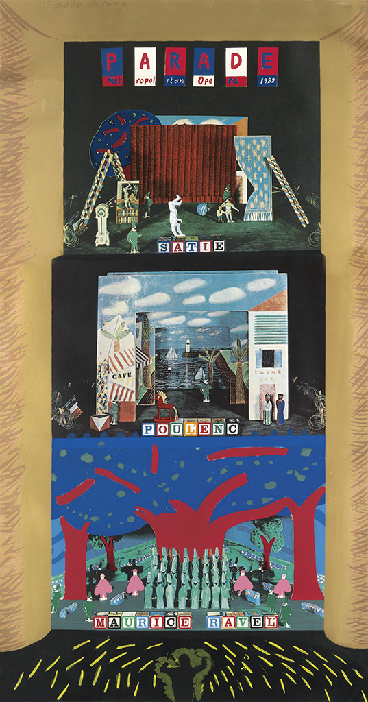 Parade Stie Poulenc Maurice Ravel, three scenes