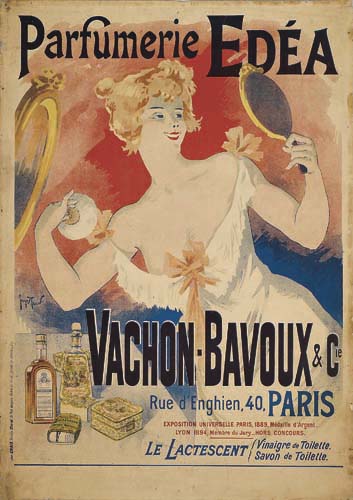 Parfumerie Edea Vachon Bavoux, woman in white dress