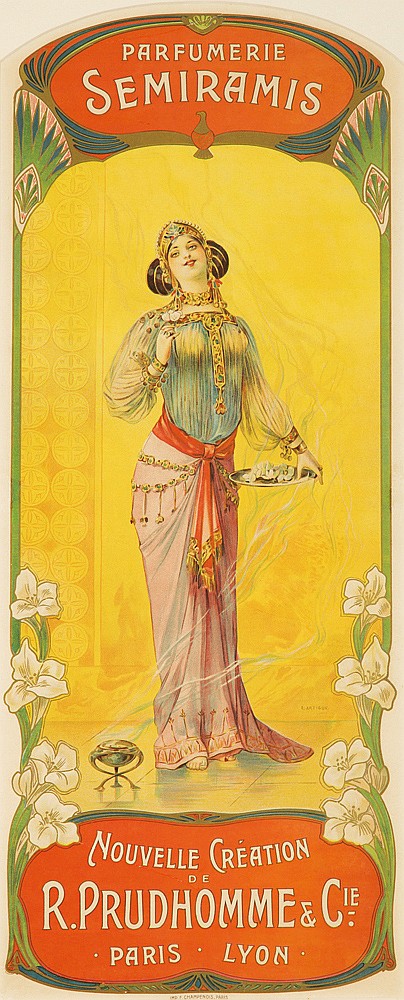 Parfumerie Semiramis Nouvelle Creation de R. Prudhomme and Cie, long poster