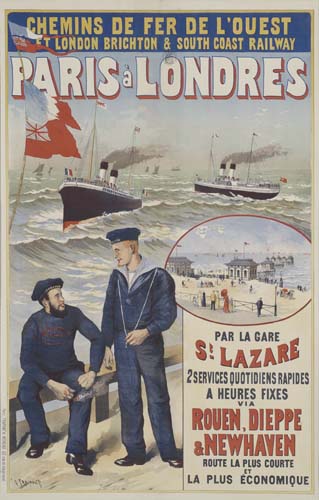Paris a Londres, St. Lazare, navy men