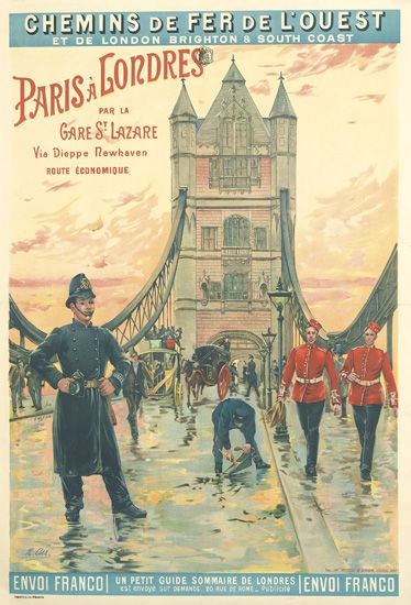 Paris a Londres, Chemins de Fer de L’Ouest, bridge
