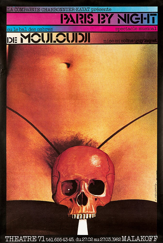 Paris by Night de Mouloudji, skull