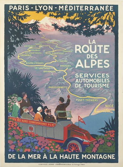 La Route des Alpes Services Automobiles de Tourisme, route, crowded car