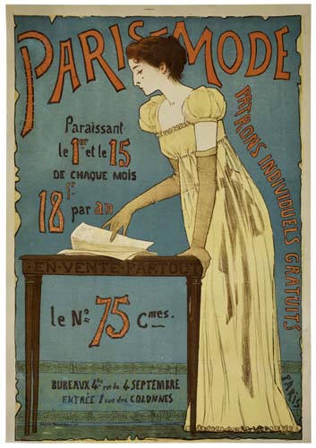 Paris-Mode, woman in yellow dress