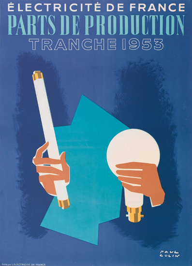 Electricite de France, Parts de Production, Tranche 1953, lightbulbs