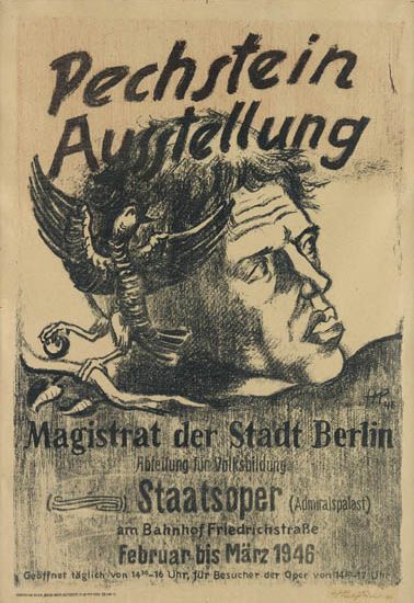 Pechstein Ausstellung, sketch of a man