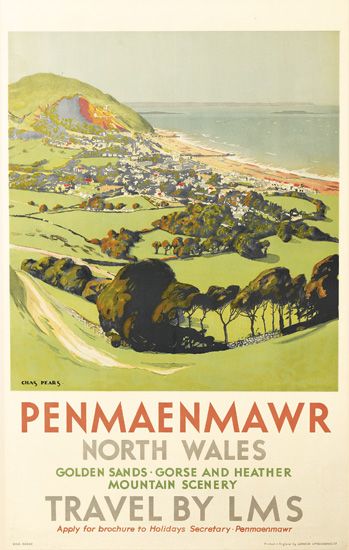 Penmaenmawr North Wales, Travel by LMS, field