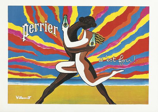 Perrier C’est Foue, couple embracing