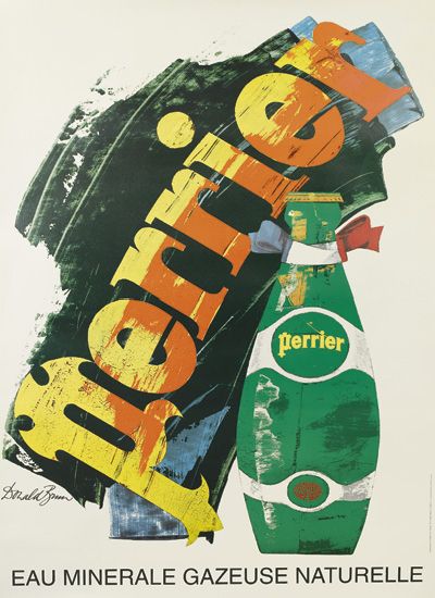 Perrier Eau Minerale Gazeuse Naturelle, bottle