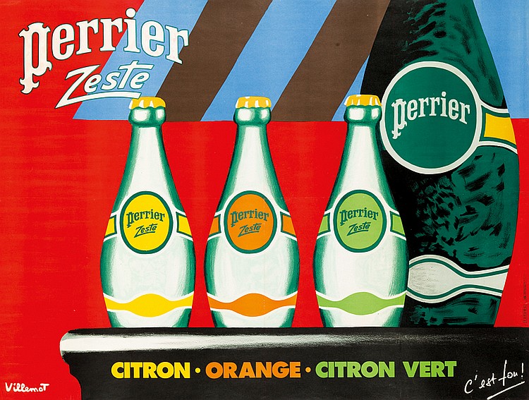 Perrier Zeste, three bottles, Citron Orange Citron Vert