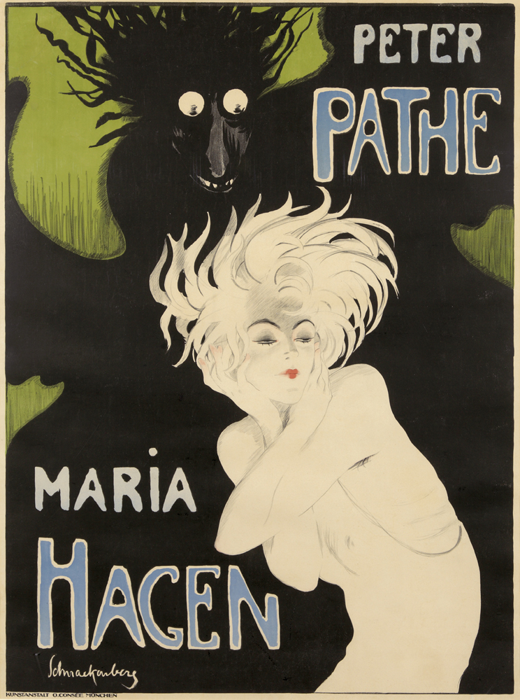 Peter Pathe, Maria Hagen, woman in white, black monster
