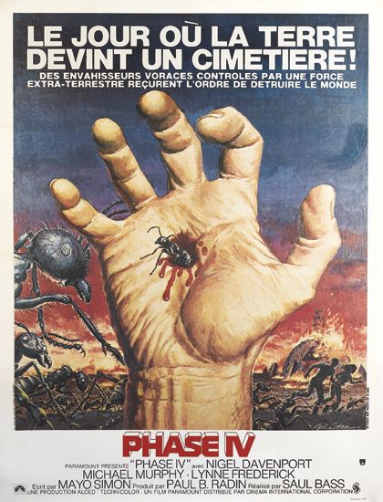 Le Jour Ou La Terre Devint Un Cimetiere, Phase IV, bloodied hand, ants
