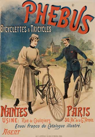 Phebus Bicyclettes and Tricycles, couple with bicycles