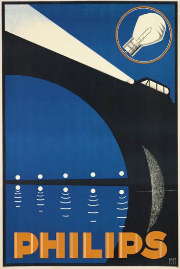 Philips, bridge, blue poster