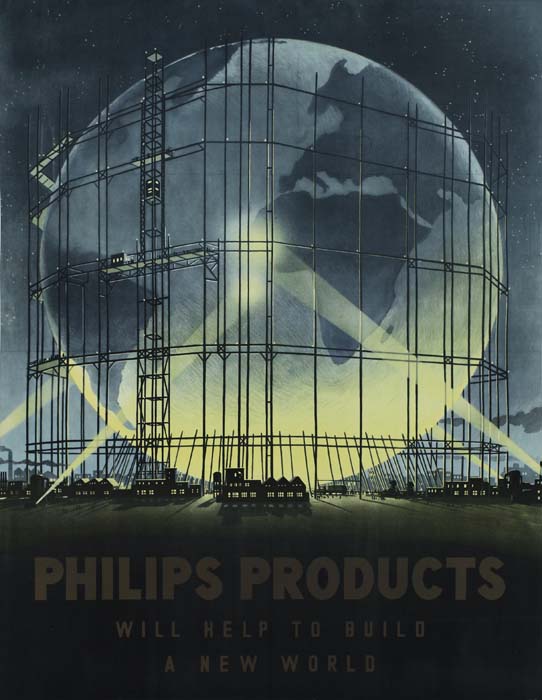 Philips Products, globe, spotlights, Build a New World