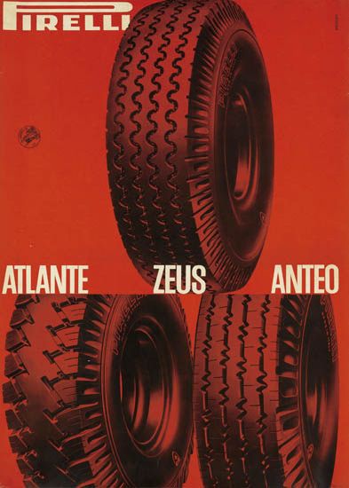 Pirelli Atlante Zues Anteo, red poster, tires