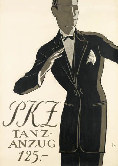 PKZ Tanzanzug, man in black suit