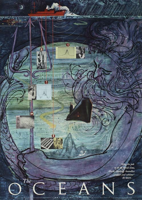 The Oceans, blue poster