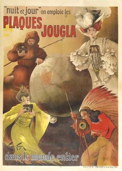 Plaques Jougla, globe, nationalities