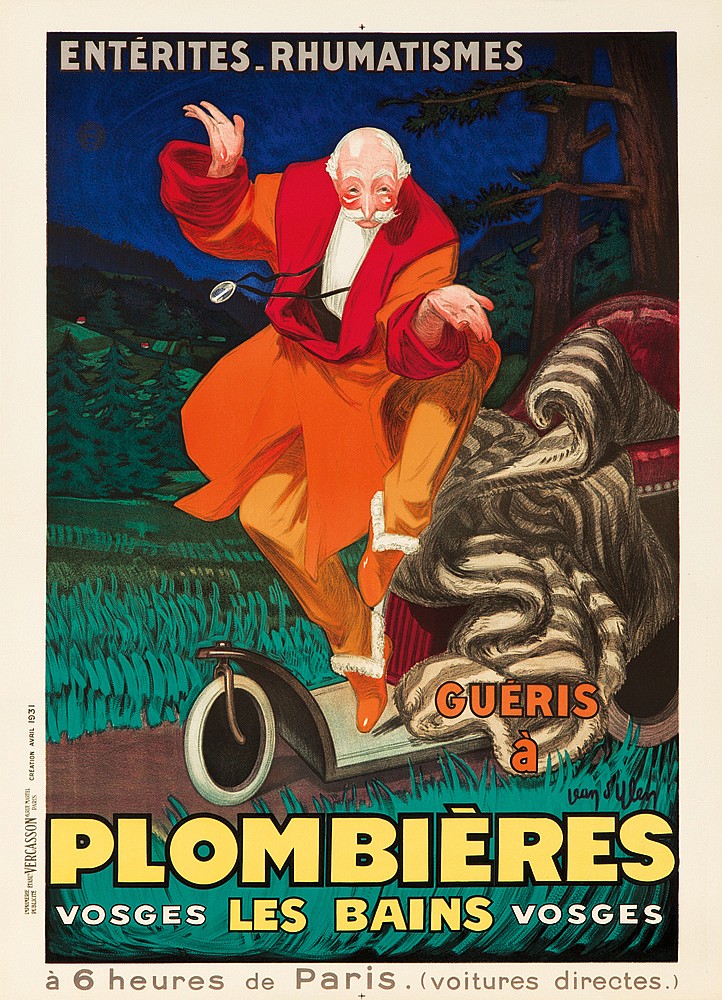 Plombieres Les Bains, man in orange