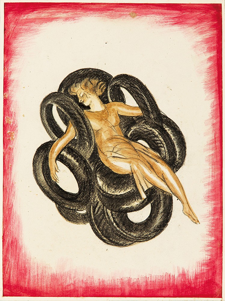 Woman in brown dress, tires