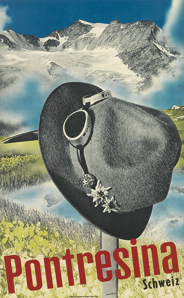 Pontresina Schweiz, grey hat