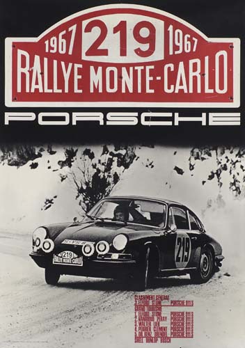 Rallye Monte-Carlo Porsche, black car