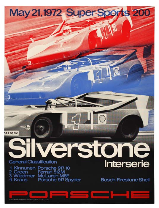 Silverstone Interserie Porsche, racing cars