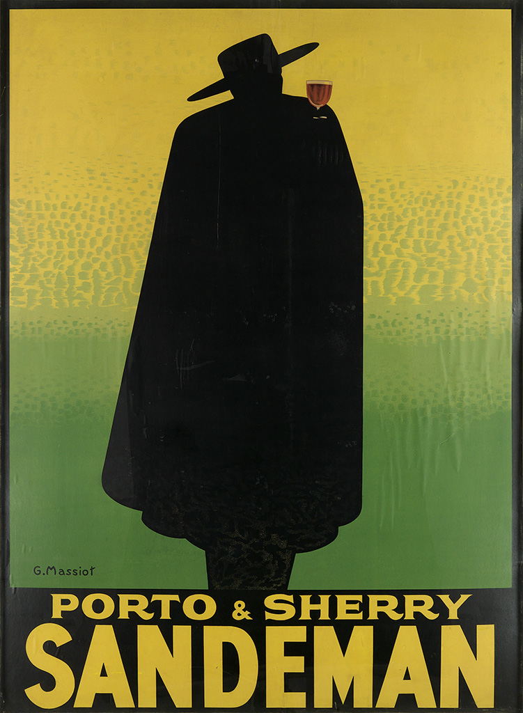 Porto and Sherry Sandeman, man in a cape