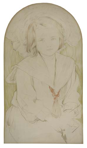 Sketch of a little girl