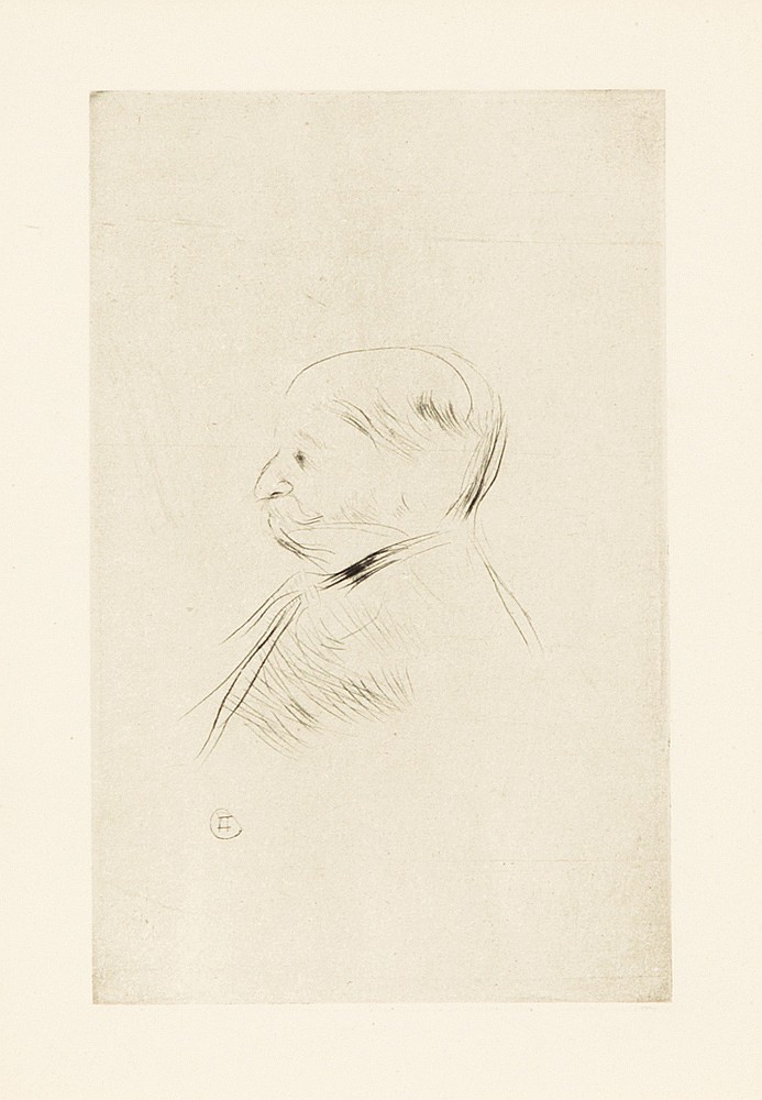 Sketch of a man’s profile