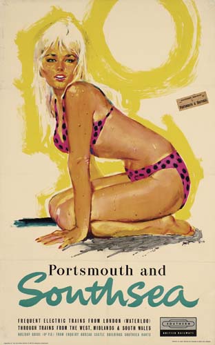 Portsmouth and Southsea, woman in bikini