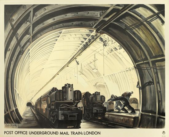 Post Office Underground Mail Train London, trains