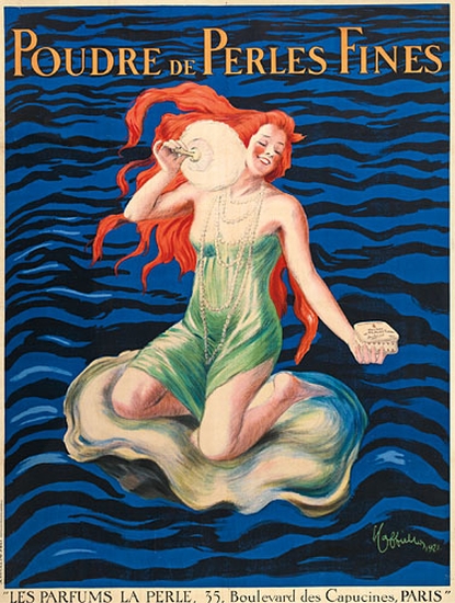 Poudre de Perles Fines, woman with red hair, ocean